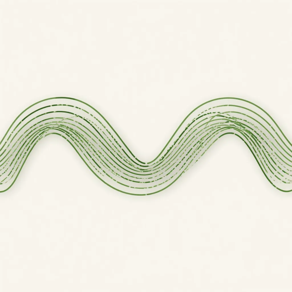 Organic curved lines symbolizing the natural rhythm of daily body movement